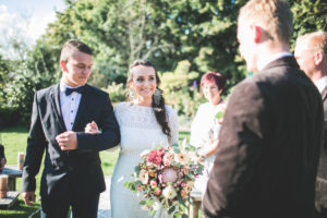 Alternative wedding, bride before wedding outside Alternative wedding, bride before wedding outside