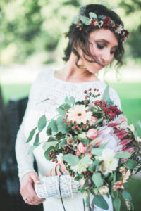 Young bride, half portrait