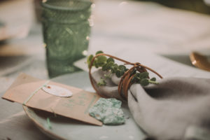 Decoration at alternative wedding celebration, close up