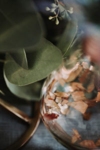 Decoration, Leaves, Eucalyptus, Glass, Detail, Blur,