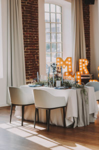 Wedding, table, laid,