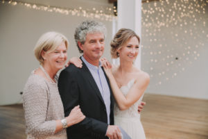 Wedding, bride, bride's parents, half portrait,