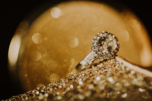 golden shoe, diamond ring, close-up golden shoe, diamond ring, close-up