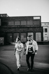 Young couple in love, outside
