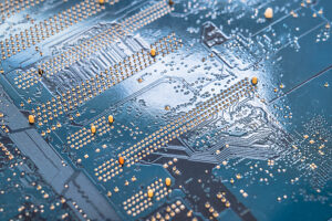 Studio, back of a mainboard