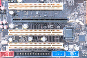 Studio, mainboard with microchips