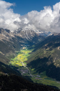 Antholz, Bolzano province, South Tyrol, Italy. View from the summit of the Rammelstein to the Antholz Valley Antholz, Bolzano province, South Tyrol, Italy. View from the summit of the Rammelstein to the Antholz Valley