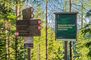 Aldein, Provinz Bozen, Südtirol, Italien. Geoparc Bletterbach. Aldein, Provinz Bozen, Südtirol, Italien. Geoparc Bletterbach.