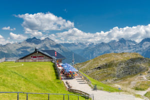 Sand in Taufers, Provinz Bozen, Südtirol, Italien. Die Sonnklarhütte im Wandergebiet Speikboden. Sand in Taufers, Provinz Bozen, Südtirol, Italien. Die Sonnklarhütte im Wandergebiet Speikboden.
