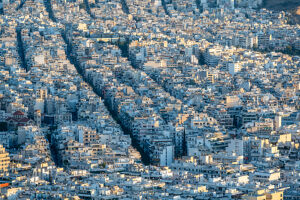 Athens, Greece, Europe. City view from Lycabettus hill