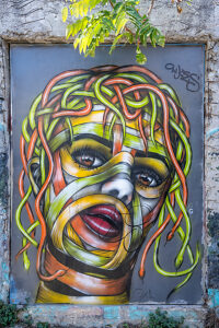 Athens, Greece. Street art in the streets of Athens