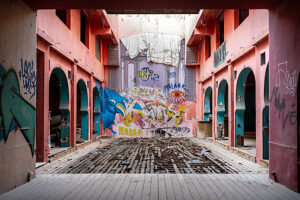 Athens, Greece. Street art in the Psirri district (also Psiri or Psyri)