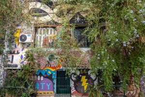 Athens, Greece. Street art in the Psirri district (also Psiri or Psyri)