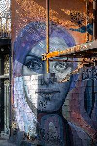 Athens, Greece. Street art in the Psirri district (also Psiri or Psyri)