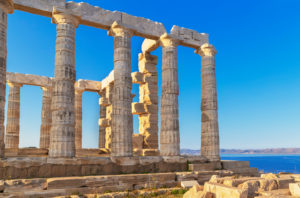 Temple of Poseidon, Cape Sounion, Attica, Greece Temple of Poseidon, Cape Sounion, Attica, Greece