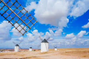 Windmills, Campo de Criptana, Ciudad Real Province, Castilla-La Mancha, Spain, 