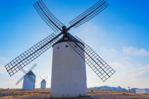 Windmills, Campo de Criptana, Ciudad Real Province, Castilla-La Mancha, Spain, 