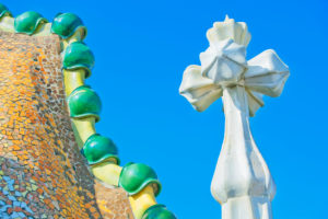 Casa Batllo roof top, Barcelona, Catalonia, Spain Casa Batllo roof top, Barcelona, Catalonia, Spain