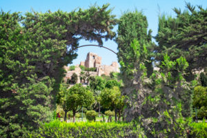 Gibralfaro castle, Malaga, Andalucia , Spain, Europe Gibralfaro castle, Malaga, Andalucia , Spain, Europe