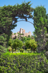 Gibralfaro castle, Malaga, Andalucia , Spain, Europe Gibralfaro castle, Malaga, Andalucia , Spain, Europe