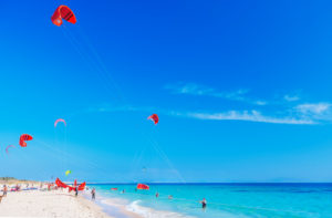 Kiteboarding, Tarifa, Costa de la Luz, Cadiz Province, Andalucia (Andalusia), Spain, Europe Kiteboarding, Tarifa, Costa de la Luz, Cadiz Province, Andalucia (Andalusia), Spain, Europe