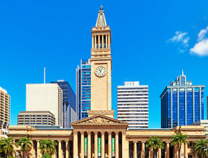 Brisbane City Hall on King George Square, Brisbane, Queensland, Australia, Australasia 