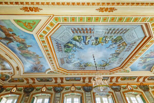 The Ambassadors Room ceiling, Queluz National Palace, Queluz, Lisbon, Portugal