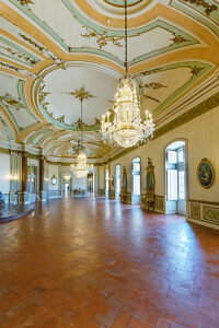 Queluz National Palace building interior, Queluz, Lisbon, Portugal