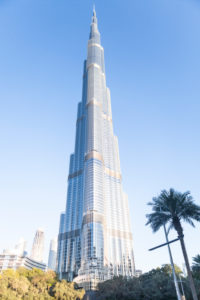 Dubai, Burj Khalifa tower (828 meters) is the world's tallest building.