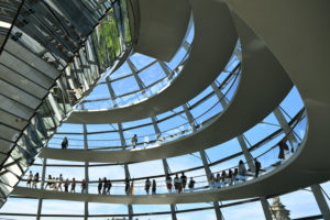 Germany, Berlin, Tiergarten district, Reichstag, Bundestag glass dome (German Parlement since 1999) by the architect Sir Norman Foster Germany, Berlin, Tiergarten district, Reichstag, Bundestag glass dome (German Parlement since 1999) by the architect Sir Norman Foster