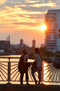 Germany, Berlin, Kreuzberg district, Oberbaumbrücke (Oberbaum Bridge) over Spree River that links Kreuzberg and Friedrichshain districts Germany, Berlin, Kreuzberg district, Oberbaumbrücke (Oberbaum Bridge) over Spree River that links Kreuzberg and Friedrichshain districts
