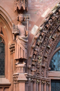 Switzerland, Basel, the Cathedral (Münster), the portal of Saint Gallen Switzerland, Basel, the Cathedral (Münster), the portal of Saint Gallen