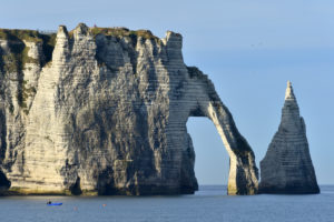 France, Seine Maritime, Caux, Alabaster Coast, Etretat, the Aval cliff, the Arch and the Aiguille (Needle) d'Aval France, Seine Maritime, Caux, Alabaster Coast, Etretat, the Aval cliff, the Arch and the Aiguille (Needle) d'Aval