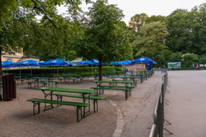 Beer garden, Chinese tower, Munich, English garden, end of lockdown, distance, Beer garden, Chinese tower, Munich, English garden, end of lockdown, distance,