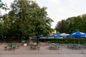 Beer garden, Chinese tower, Munich, English garden, end of lockdown, distance, Beer garden, Chinese tower, Munich, English garden, end of lockdown, distance,