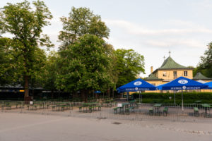 Beer garden, Chinese tower, Munich, English garden, end of lockdown, distance, Beer garden, Chinese tower, Munich, English garden, end of lockdown, distance,