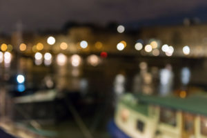 Frankreich, Paris, Stadtansicht, Boote an der Seine, nachts, Unschärfe Frankreich, Paris, Stadtansicht, Boote an der Seine, nachts, Unschärfe