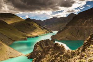 Simig La Pass with Manak Lake, Nangchu River Simig La Pass with Manak Lake, Nangchu River