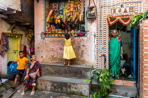 India, Mumbai, Dharavi slum