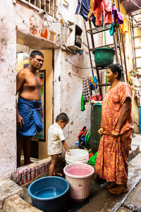 India, Mumbai, Dharavi slum