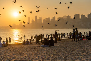 India, Mumbai, Chowpatty Beach