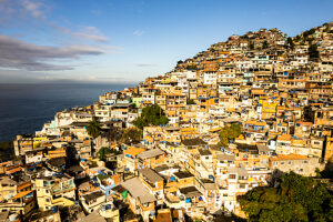 Brazil, Rio de Janeiro, the favela Vidigal