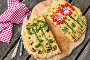 Kunstvoll verzierte Foccacia - Foccacia Garden Kunstvoll verzierte Foccacia - Foccacia Garden