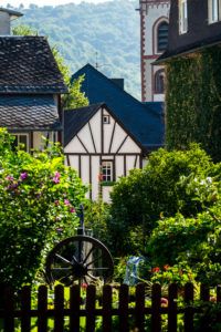 Old town of Bacharach, half-timbered buildings, UNESCO World Heritage, Mittelrheintal valley, Rhineland-Palatinate, Germany, Europe Old town of Bacharach, half-timbered buildings, UNESCO World Heritage, Mittelrheintal valley, Rhineland-Palatinate, Germany, Europe