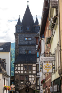 Old town of Bacharach, half-timbered buildings, UNESCO World Heritage, Mittelrheintal valley, Rhineland-Palatinate, Germany, Europe Old town of Bacharach, half-timbered buildings, UNESCO World Heritage, Mittelrheintal valley, Rhineland-Palatinate, Germany, Europe