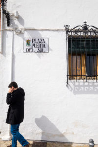 White architecture in the Villa neighborhood in the center of Priego de Cordoba in Andalucia in southern Spain White architecture in the Villa neighborhood in the center of Priego de Cordoba in Andalucia in southern Spain