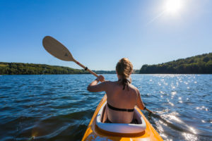 Boat, kayak, paddle boat, lake, woman, paddle Boat, kayak, paddle boat, lake, woman, paddle