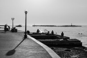 Promenade, Strand, Stadt, Menschen, Meer Promenade, Strand, Stadt, Menschen, Meer