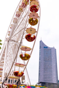 City skyscraper, city festival, Riesenrad, house facade, architecture, Leipzig, Saxony, Germany, Europe, City skyscraper, city festival, Riesenrad, house facade, architecture, Leipzig, Saxony, Germany, Europe,