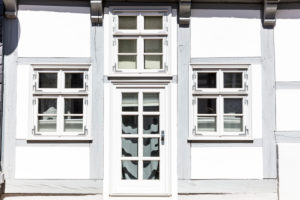 Facade, Front Door, Window, Truss, Wolfenbüttel, Lower Saxony, Germany, Europe